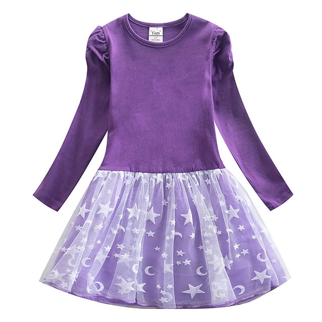 WEAIXIMIUNG Robes de la Saint-Valentin pour Filles Tout-Petits Tutu Fête Paillettes Imprimés Style 3-4 Ans