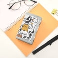 thumbnail image 7 of JIALIOU Nylon Trifold Card Wallet with ID Window Zipper Pocket for Men Women Teen Cartoon Line Cats, 7 of 7