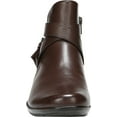 thumbnail image 4 of Naturalizer Womens Cassandra Buckle Padded Insole Booties Brown Size 9 M, 4 of 6