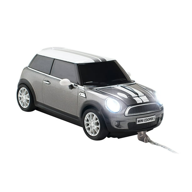 motto Postcode een vuurtje stoken Mini Cooper S Wired Optical Click Car mouse, Dark Silver - Walmart.com