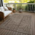 thumbnail image 6 of Addison Rugs Chantille Indoor/Outdoor Transitional Geometric, Abstract Brown Washable Rectangle Rug, 3' x 5', 6 of 6