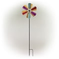 thumbnail image 3 of Alpine Corporation 86" Metal Wind Spinner Garden Stake, Multicolor, 3 of 12