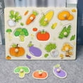 thumbnail image 4 of RUIG Wooden Peg Puzzles for Toddlers 1-5, Alphabet Number Shape Blocks Preschool Educational Pegged Board for Kids 1 2 3 4 5 Years Old Christmas Birthday Gifts, 4 of 9