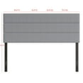 thumbnail image 6 of Home Design Etta Queen Upholstered Headboard with Channel Tufting and Foam Padding, Gray, Easy assembly, 6 of 6