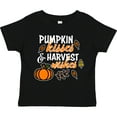 thumbnail image 3 of Inktastic Pumpkin Kisses & Harvest Wishes with Pumpkin and Fall Leaves Boys or Girls Toddler T-Shirt, 3 of 5