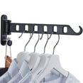 thumbnail image 1 of 29*6.5cm Wall-Mounted Clothes Rack, Wall-Mounted Hanger Drying Rack, Rotating Wall-Mounted Foldable Clothes Rack, for Balcony, Bathroom, Hotel, 1 of 5