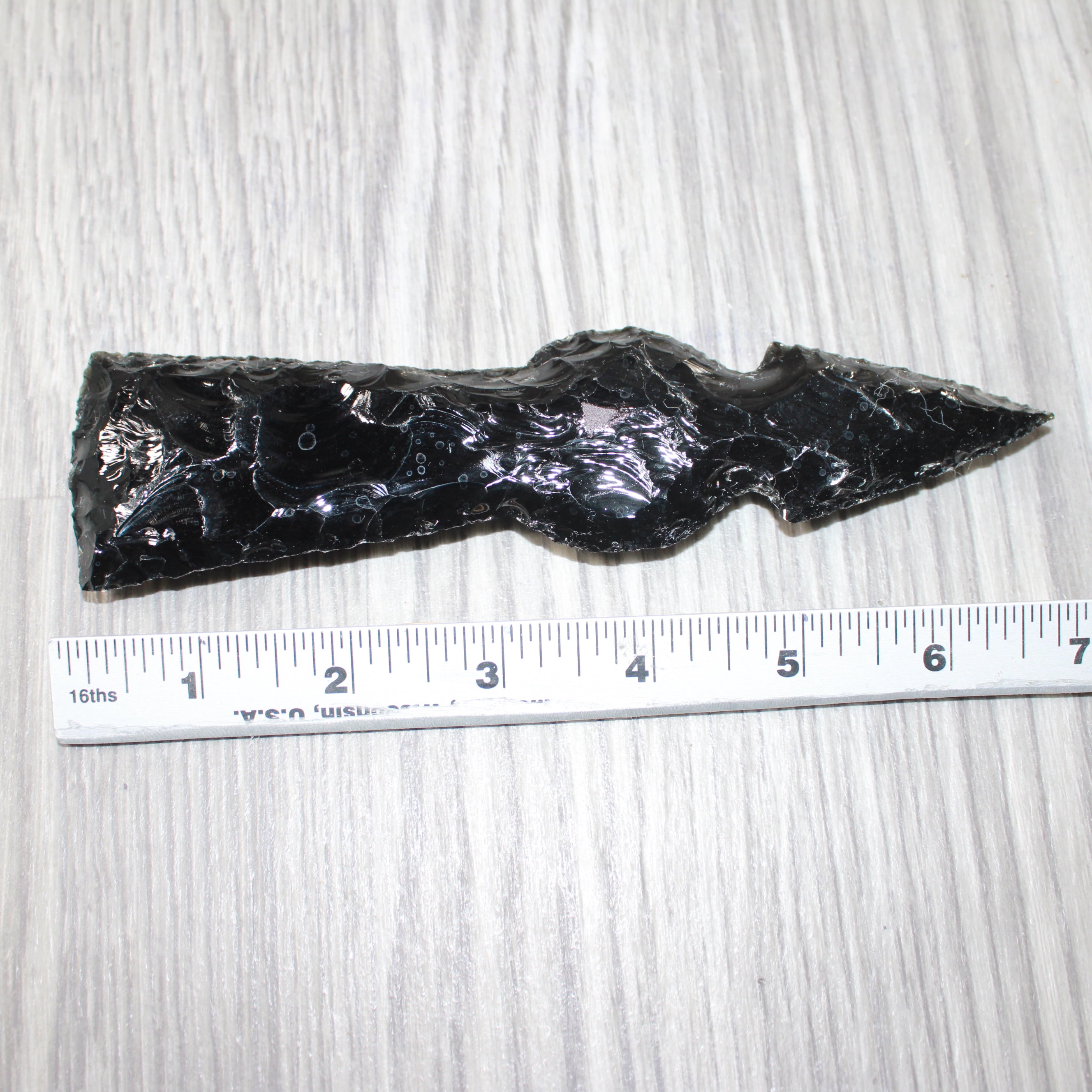 1 Obsidian Ornamental Tomahawk Head  #0664    Axe Hatchet Ax