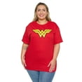 thumbnail image 3 of Women's Plus Wonder Woman T-Shirt Halloween Costume Tee Superhero Red DC Comics, 3 of 7