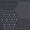 thumbnail image 3 of 5.25' x 7.5' Black and White Contemporary Rectangular Outdoor Area Throw Rug, 3 of 4