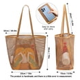 thumbnail image 4 of Large Capacity Mesh Beach Handbag, Quick Dry Breathable Travel Bag For Swimwear And Beach Essentials, 4 of 8