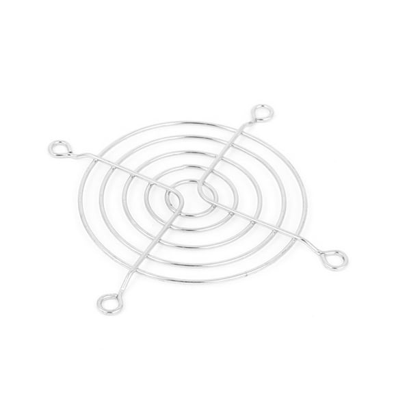 3pcs Finger Guard Metal Fan Grill Protector for 80mm x 80mm Case Fan Silver Tone