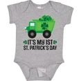thumbnail image 3 of Inktastic 1st St Patricks Day Construction Truck Shamrocks Boys Baby Bodysuit, 3 of 5