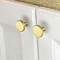 Brushed Brass Cabinet Knobs, Gold Dresser Drawer Knobs, For Cabinets, Cupboards, Bathroom, Bath and Kitchen, Set of 10 (28mm Mushroom)