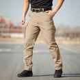 thumbnail image 3 of Lmueinov Men's Waterproof Pants Multi Pocket Outdoor Work Cargo Pants Relaxed Fit Straight Leg Solid Color Trousers for Fishing Golf Work Hiking S-3XL, 3 of 7