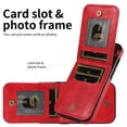 thumbnail image 4 of TECH CIRCLE For iPhone 15 Plus Wallet Case with Card Holder, Thin Slim PU Leather Finger Ring Kickstand Shockproof Protective Magnetic Women Men Phone Cover for Apple iPhone 15 Plus 6.7" 2023,Red, 4 of 8