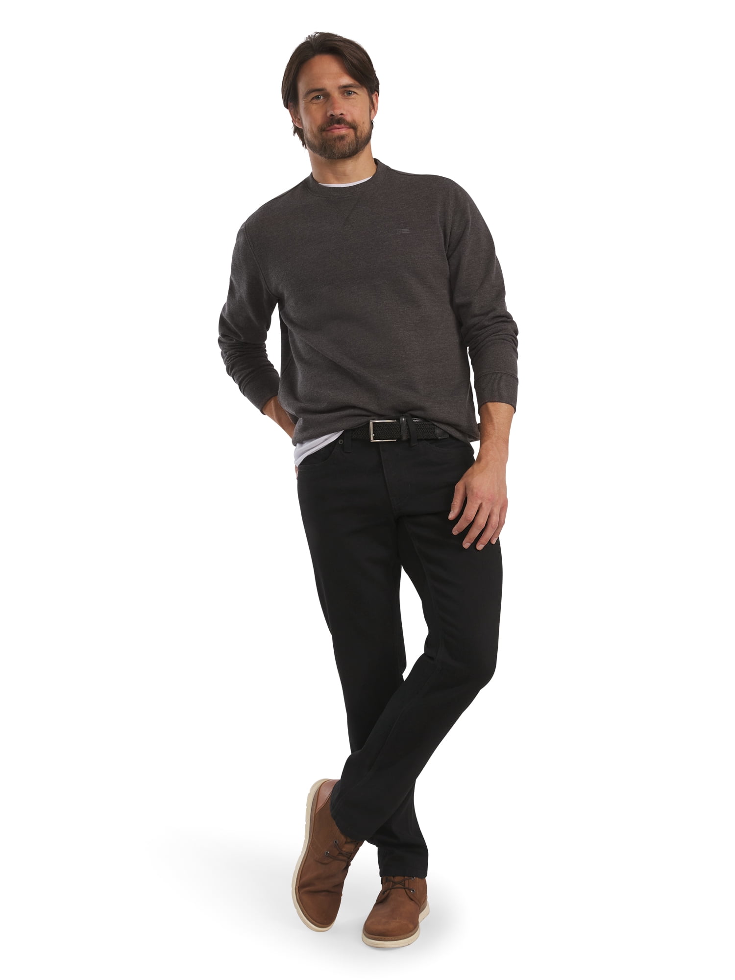 Chaps Men's & Big Men's Everyday Fleece Crewneck Sweatshirt, Sizes S-2XL