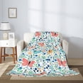 thumbnail image 2 of Throw Blanket for Couch Sofa and Bed, Butterflies A Super Soft Plush Throw Blanket, Fuzzy Cuteness Comfy Warm Washable Flannel Blanket & Throws for All Season 50"x40", 2 of 5