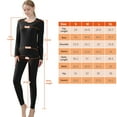 thumbnail image 2 of Liwarace Ultra Soft Microfiber Thermal Underwear for Women Thickened Microfiber Lambswool Thermal Underwear Set with Golden Fleece Lined, 2 of 20