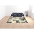 thumbnail image 2 of 10' X 13' Blue Light Blue Grey Sage Beige And Ivory Abstract Power Loom Stain Resistant Area Rug, 2 of 5