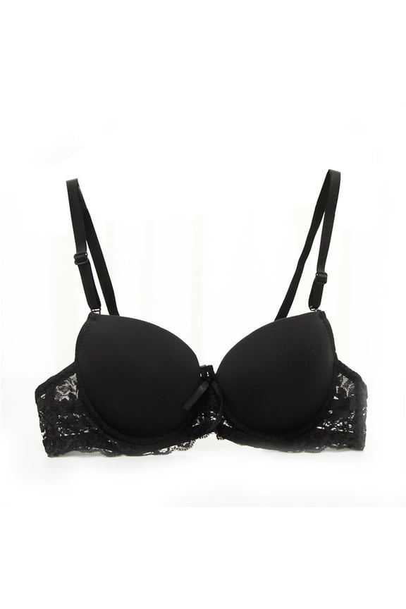 Summark women Bra Underware lace bra push up breast Adjustment Push Up support Bra