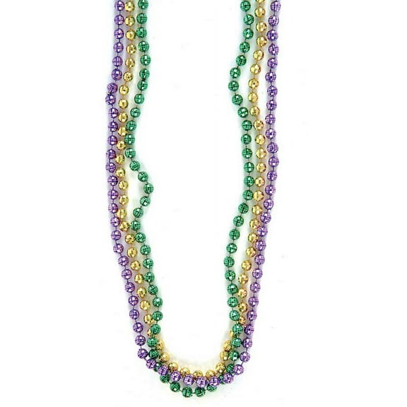 Rhode Island Novelty Gras Ball Beads, One Dozen