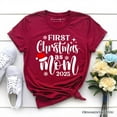 thumbnail image 6 of First Christmas as Mom 2025 Christmas T-Shirt, Matching Family Holiday Tee, 6 of 6