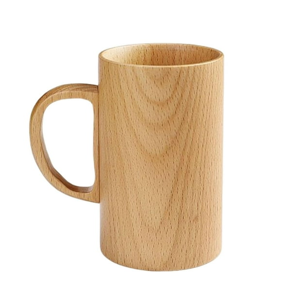 Taza De Té Taza De Agua Taza De Café Suave Taza De Bebida De Jugo Vintage Taza De Madera Maciza 150ml Sunnimix Copas de madera