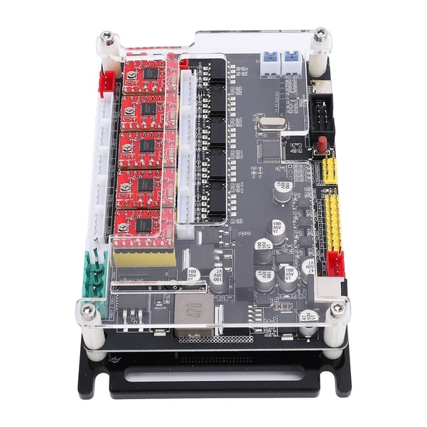 Tablero De Control CNC EngraverMCU, Tablero Controlador De Grabador CNC 32 Bits Tipo C Actualizaciones De Firmware USB Sin Conexión 40000 Mm/min 4 Ejes Para Husillo De 300 W 500 W