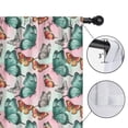 thumbnail image 4 of Butterfly and Teal Red Pattern Insulated Teens Curtains Set Of 2, Bedroom Essentials, Toddler Room Decor 42"x63", 4 of 5