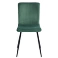 thumbnail image 3 of Lot de 2 chaises de salle à manger en velours vert, 3 of 8