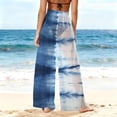 thumbnail image 6 of Gamivast Mesh Beach Cover up Pants for Women High Waisted Wide Leg Sheer Swimsuit Bottoms Tie Dye Bathing Suit Trousers Summer Vacation Pool Outfits, 6 of 7