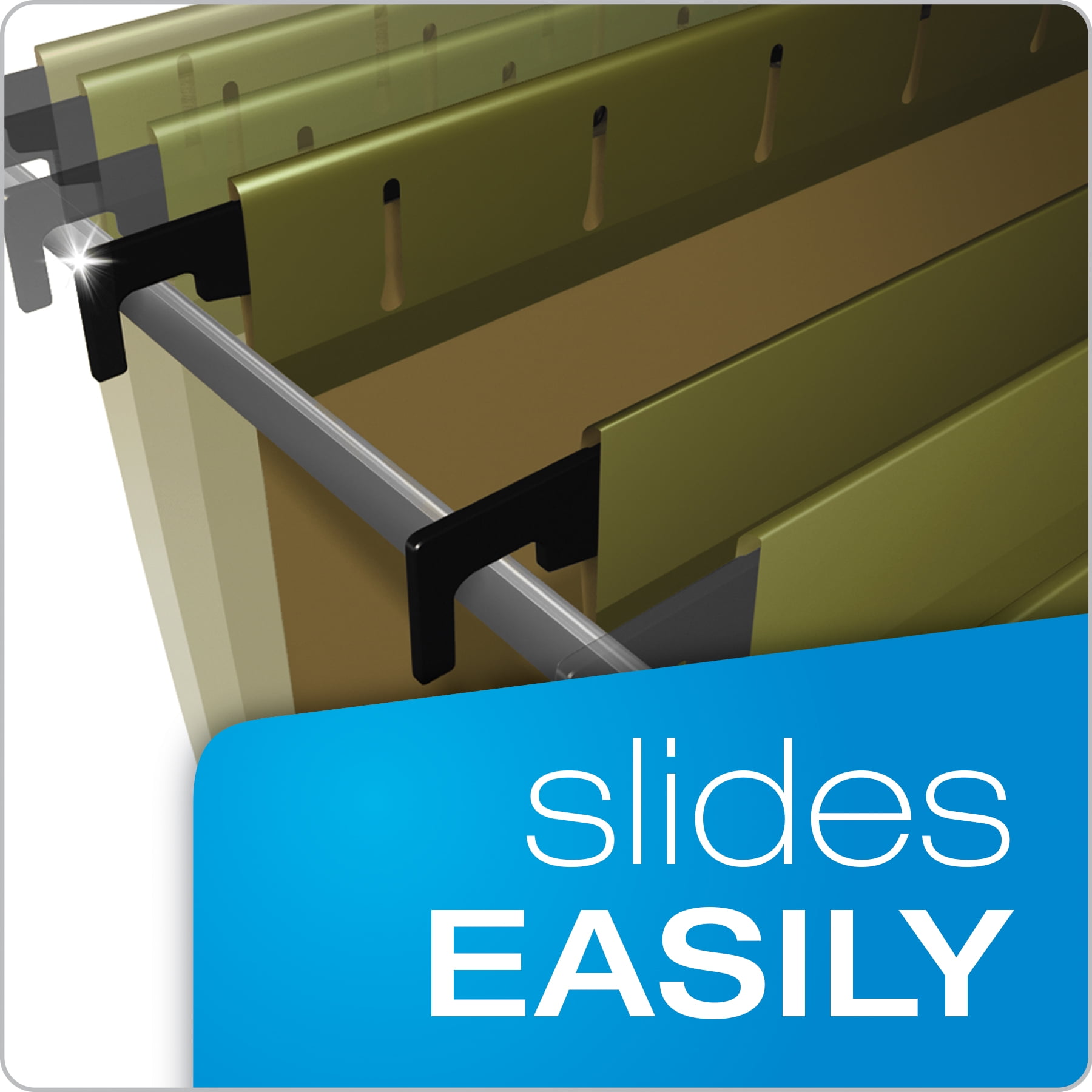 Pendaflex® SureHook® Reinforced Hanging Folders, Legal Size, Standard Green, 1/5 Cut, 20/BX