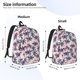 thumbnail image 2 of Balery Tropics Palm Trees Mochila Clásica Impresa Básica para Viaje, Mochila Escolar Resistente al Agua, Mochila de Lona con Correas Ajustables-Small, 2 of 5