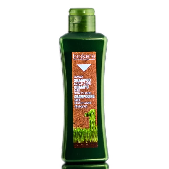 11 oz , Salerm Biokera Scalp Care Honey Shampoo , Hair Scalp Head - Pack of 1 w/ SLEEKSHOP Teasing Comb