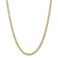 thumbnail image 6 of 14K Yellow Gold 5.25mm Semi-Solid Curb Link Chain 18 Inch, 6 of 6