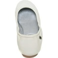 thumbnail image 2 of Minnetonka Women's Suede Anna Ballerina Flat, White 6, 2 of 4
