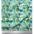 thumbnail image 1 of Soimoi Poly Georgette Fabric Tropical Leaves Print Fabric by The Yard 52 Inch Wide, 1 of 5
