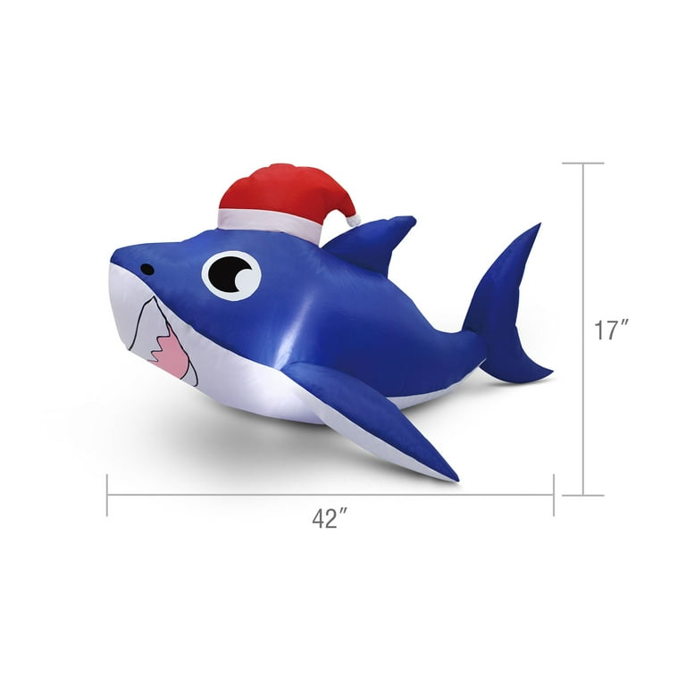 Holiday Time Cute Shark Inflatable 3.5FT