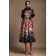 thumbnail image 1 of Vestido Bellabarnetten Haliya con estampado de flores a media pierna de manga corta, 1 of 6