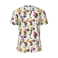 thumbnail image 5 of Wukai Tulips Flowers Print Men's Short-Sleeved Mesh T-Shirt,Quick-Dry Short Sleeve Workout T-Shirt-X-Large, 5 of 8