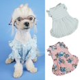 thumbnail image 4 of Pet Clothing Decorative Striped Stylish Spring Summer Small Dog Puppy Cat Princess Sundress, 4 of 5
