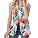 thumbnail image 1 of Gibobby chaquetas mujer invierno nieve Cárdigan de frente abierto con estampado Floral para primavera y otoño para mujer con cuello de solapa sin mangas y bolsillos convenientes perfectos (Rojo, S), 1 of 4