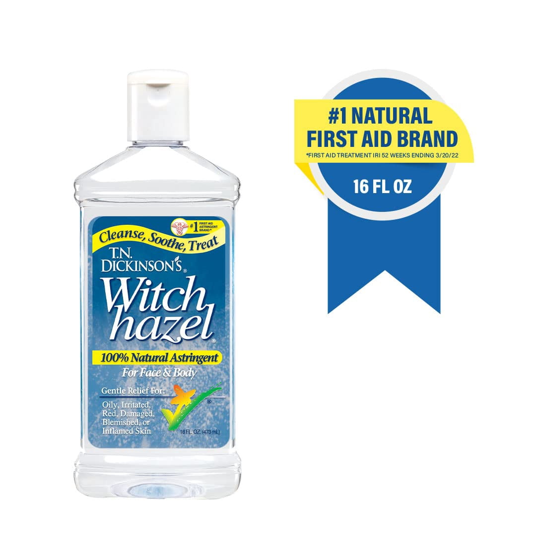 T.N. Dickinson's Astringent, 100% Natural, Witch Hazel 16 fl oz (473 ml) (2 Pack)