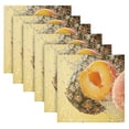 thumbnail image 6 of BZSMCE Satin Native Fab Cotton Dinner Napkin Pineapple Peaches with Water Splash Reusable, 6 of 8