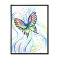 thumbnail image 1 of Designart Papillon irisé ART MURAL À CADRE FLOTTÉ, 1 of 4