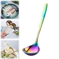 thumbnail image 3 of Stainless Steel Restaurant Grade Soup Spoon, Long Handle Large Head Serving Spoon, Polished Tableware For Kitchen Dining, 3 of 8