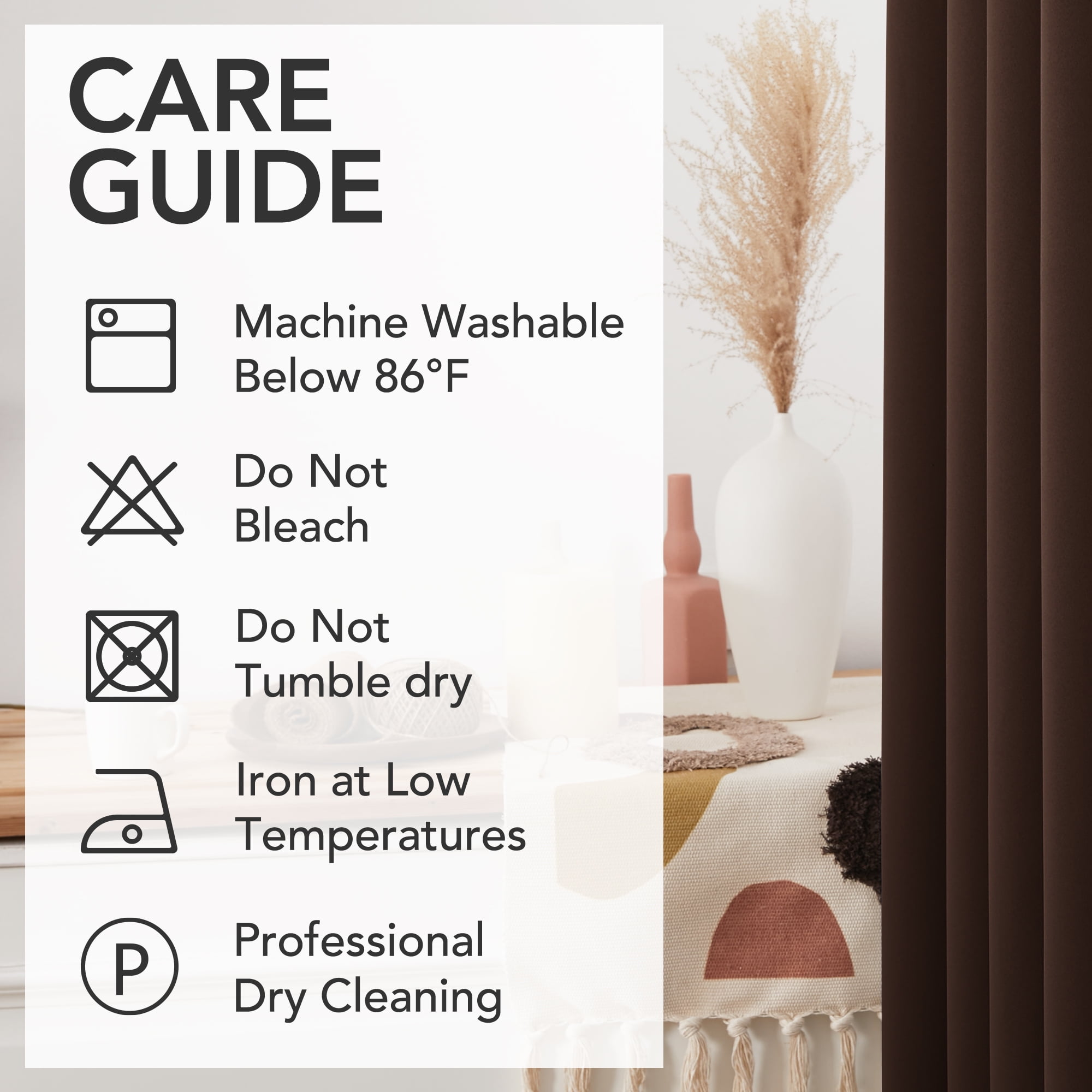 Deconovo Chocolate Short Blackout Curtains for Kitchen - Grommet Thermal Insulated Room Darkening Small Window Curtains (52x45 inch, Chocolate, Set of 2)