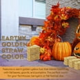 thumbnail image 7 of 3-Pack Mini Decorative Hay Bales Natural Straw, 2.5in x 3.5in Small Fall Harvest Décor for Tiered Trays Autumn Crafts Halloween Displays Thanksgiving Table Accents DIY Projects, 7 of 7