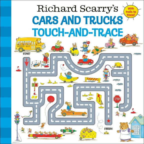 Pre-Owned Richard Scarry's Cars and Trucks Touch-and-Trace Paperback