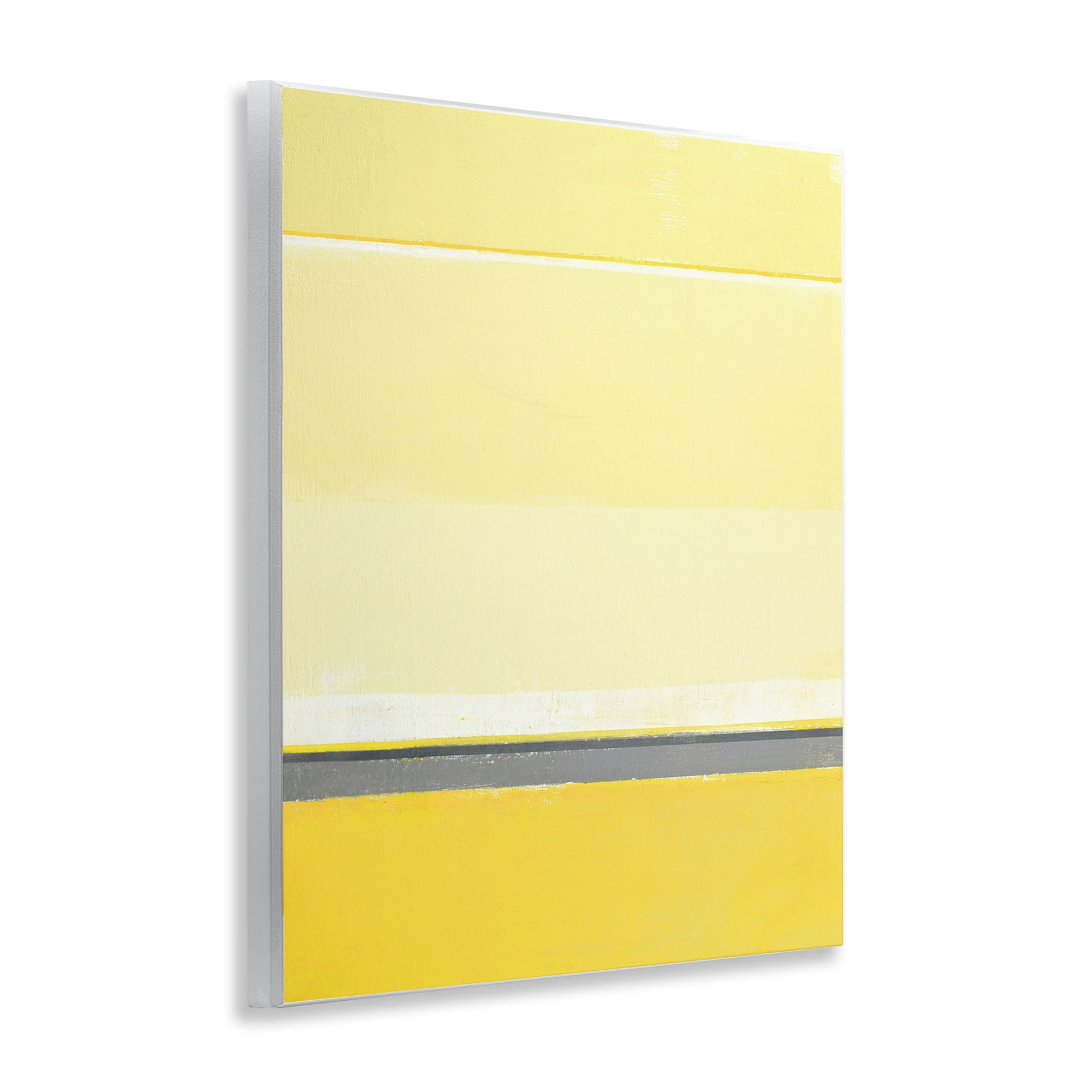 Stupell Industries Yellow Minimal Abstract Abstract Painting Unframed Art Print Wall Art, 11 x 14